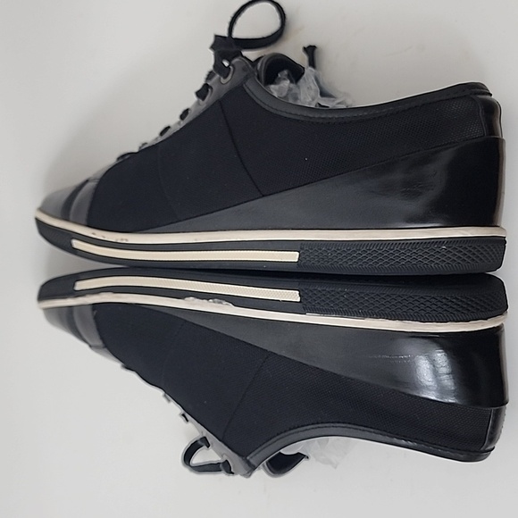 Zanzara Rory Black Leather Sneakers Size 12 - Picture 10 of 11